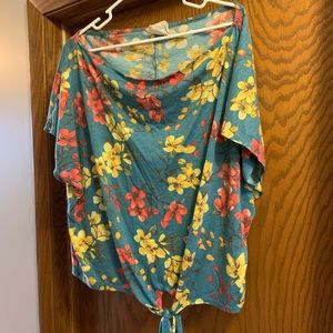 Floral off the shoulder top